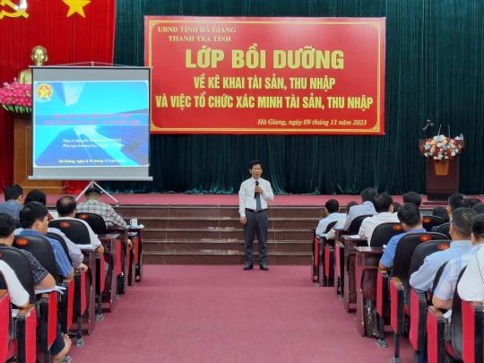 Tập huấn, hướng dẫn về công tác kiểm soát tài sản, thu nhập tại Hà Giang